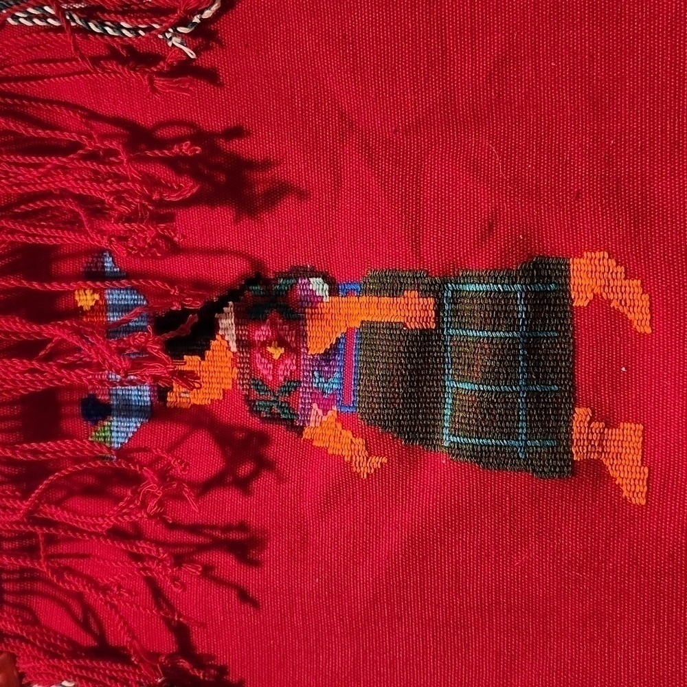 Guatemalan Table Runner Woven Vtg - Picture 8 of 8